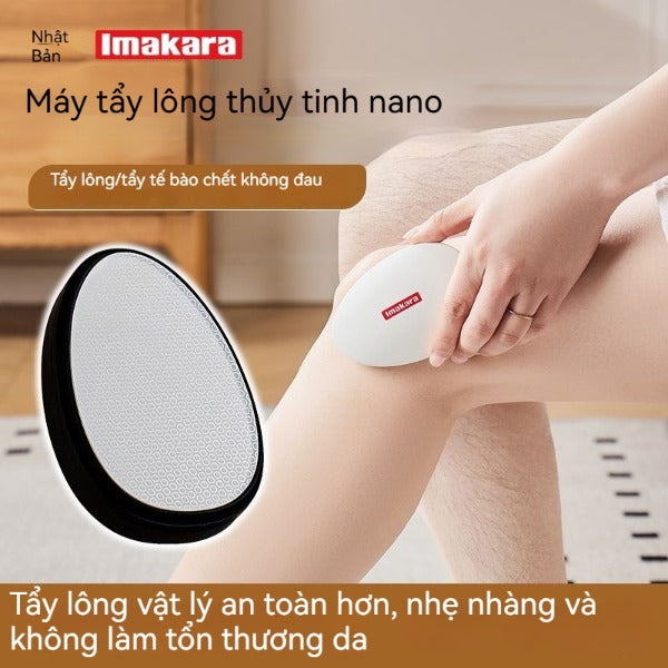 Máy tẩy lông thủy tinh nano công nghệ Nhật Bản