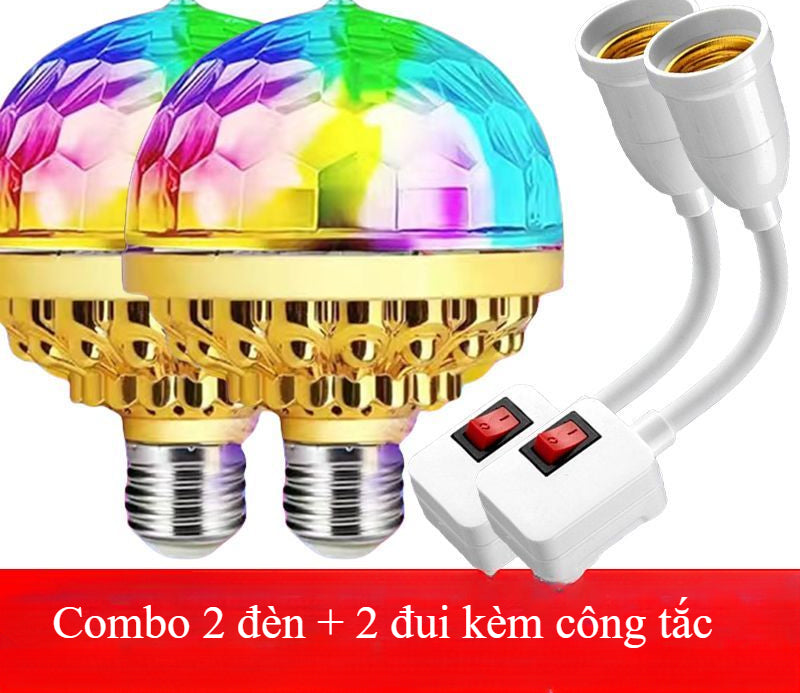 [Đèn bảy màu năm mới] Đèn xoay tự động ma thuật smart