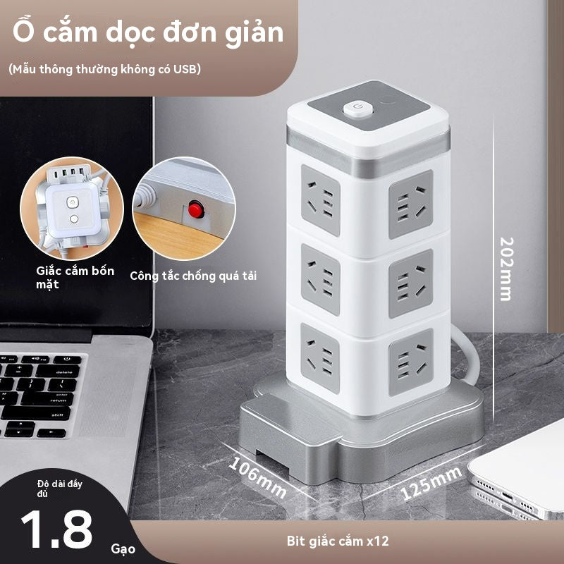 Ổ điện USB nhiều lỗ đủ loại ổ cắm có ổ cắm USB